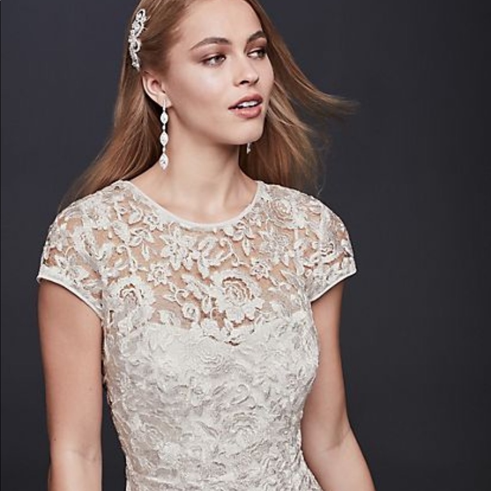 High neck mermaid wedding dress